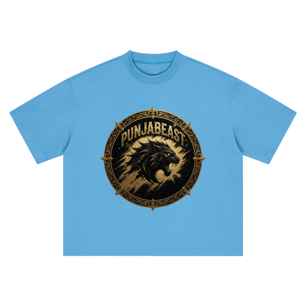 Punjabeast Dark Lion - Boxy Oversized T-Shirt