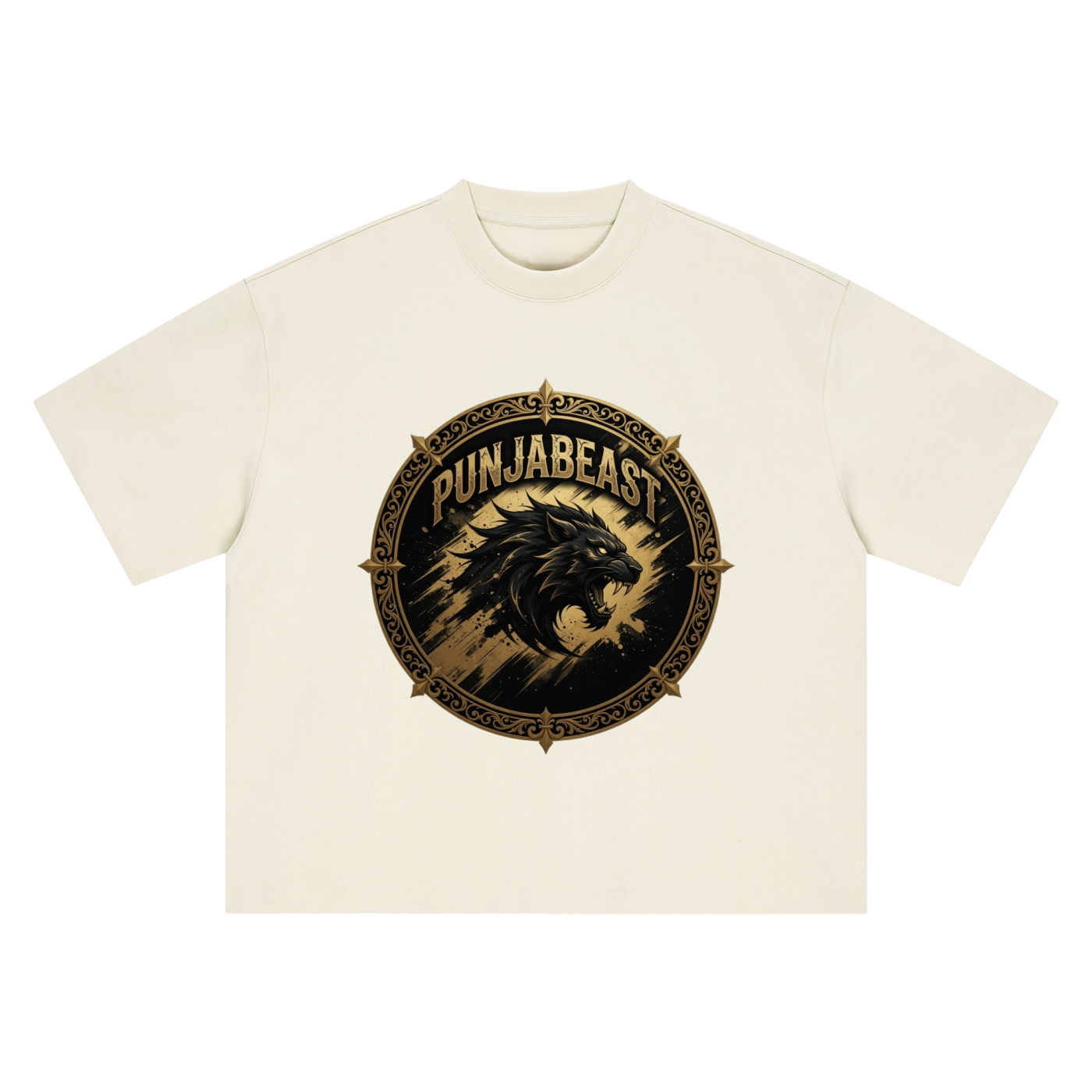 Punjabeast Dark Lion - Boxy Oversized T-Shirt