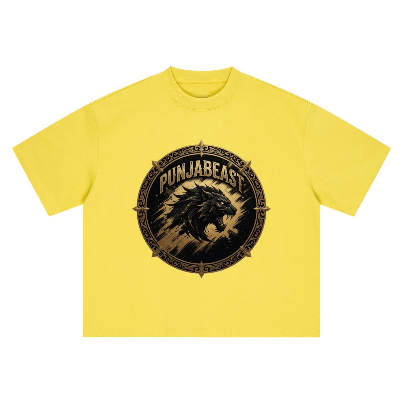 Punjabeast Dark Lion - Boxy Oversized T-Shirt