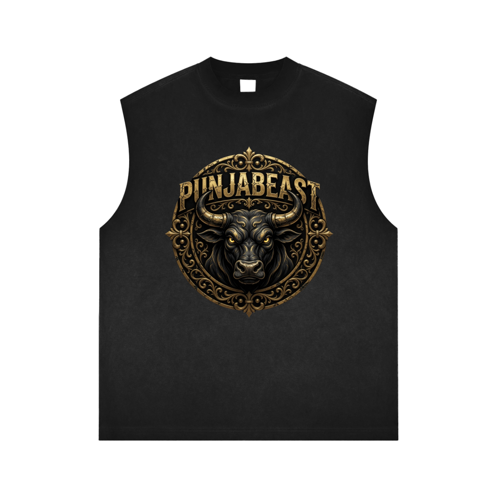 Dark Bull - Reverse Washed Tank Top