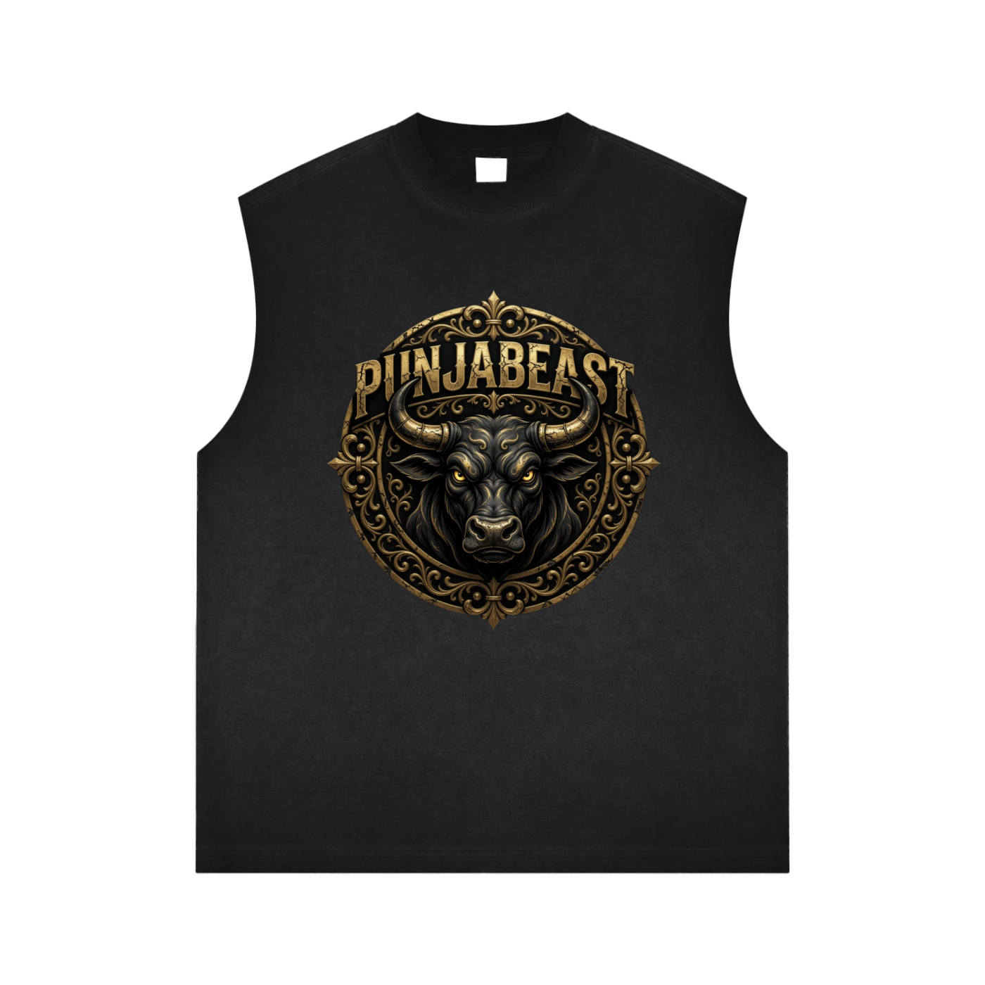 Dark Bull - Reverse Washed Tank Top