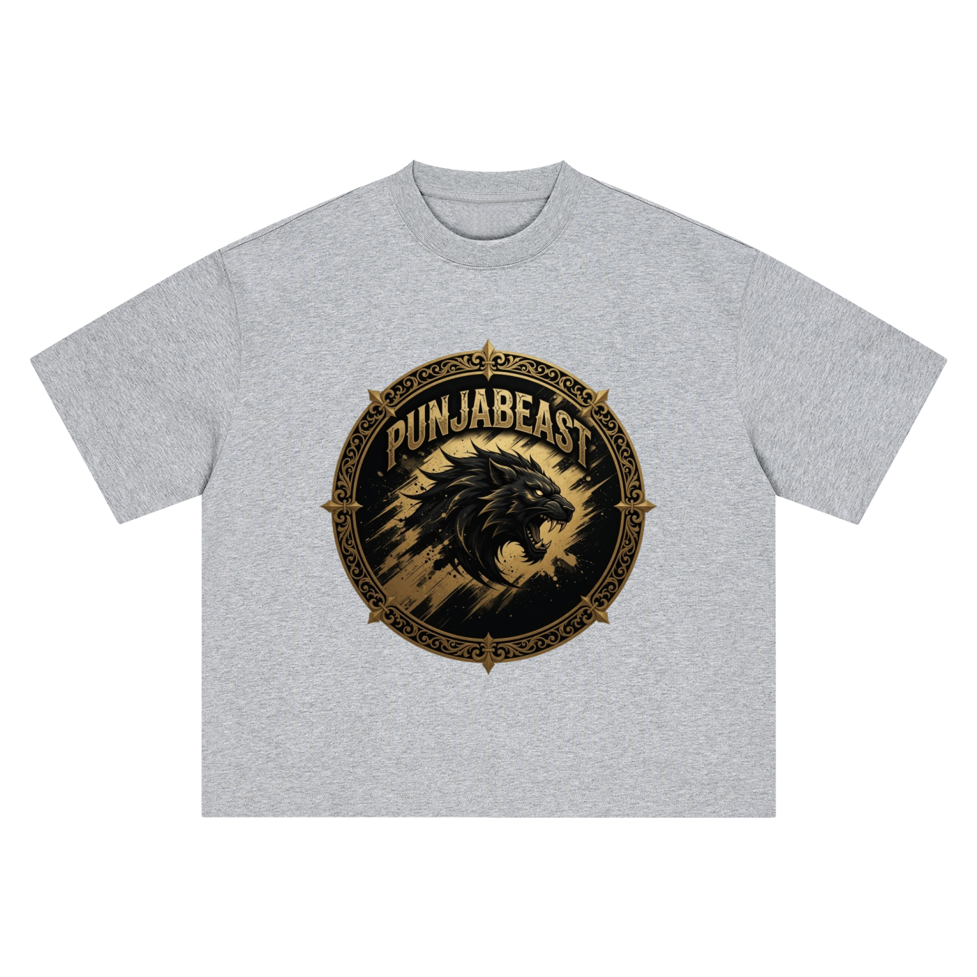 Punjabeast Dark Lion - Boxy Oversized T-Shirt