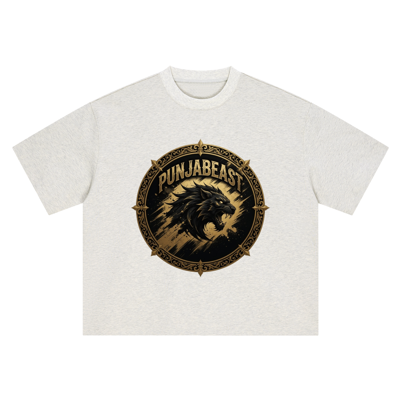 Punjabeast Dark Lion - Boxy Oversized T-Shirt